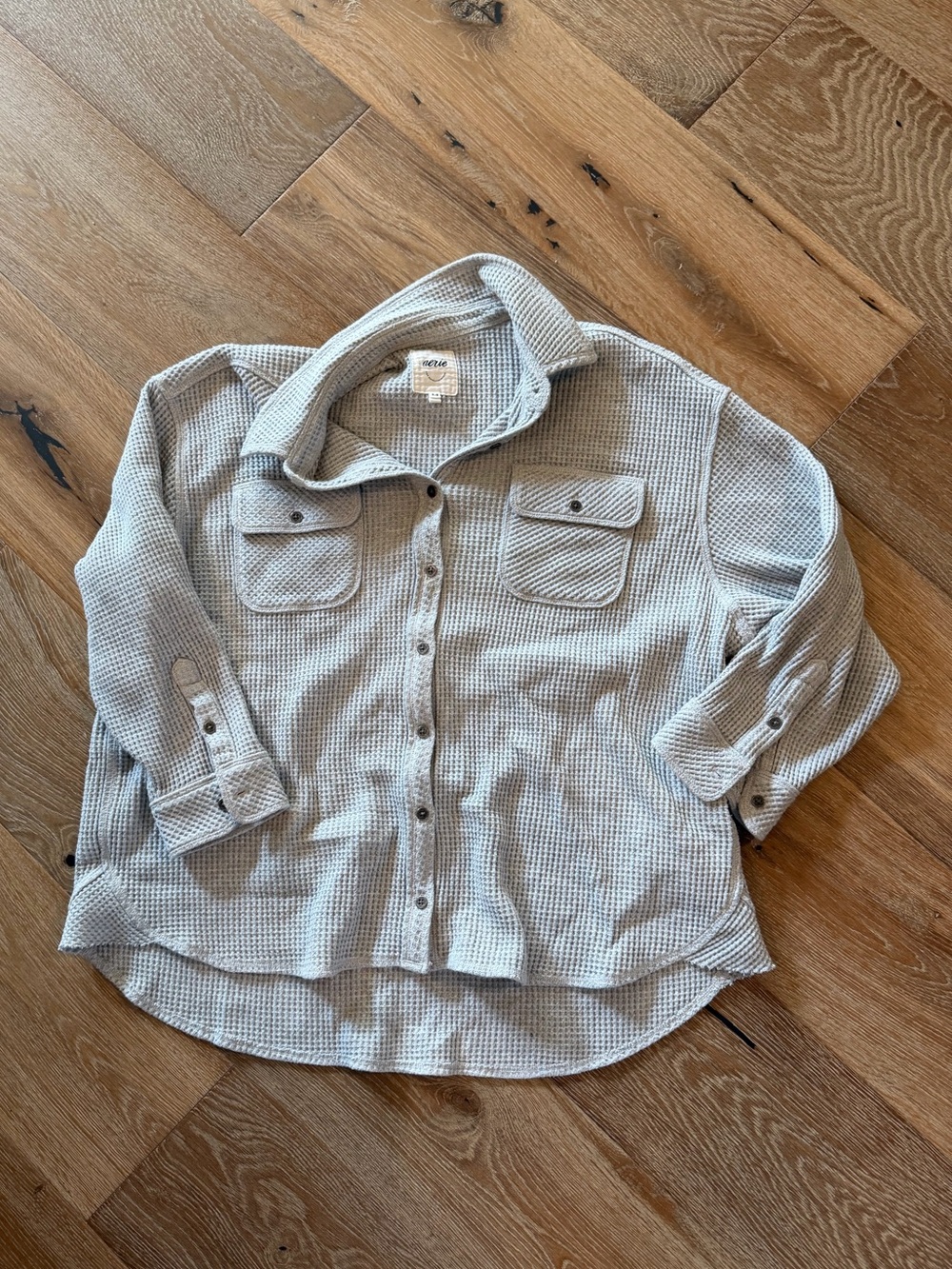 Aerie Waffle Knit Long Sleeve Womens Medium
